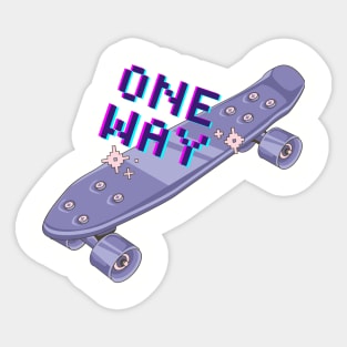 One way Sticker